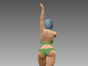 Woman Body Builder 3D Print Model