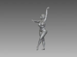 Woman Body Builder 3D Print Model