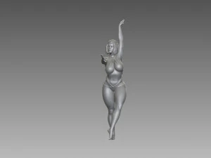 Woman Body Builder 3D Print Model