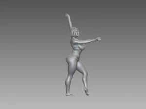 Woman Body Builder 3D Print Model