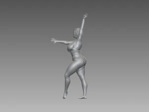 Woman Body Builder 3D Print Model
