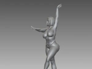 Woman Body Builder 3D Print Model