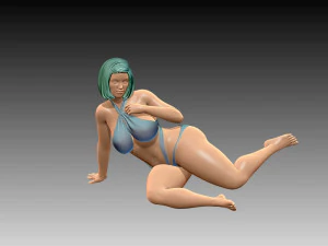 Woman Body Builder 3D Print Model