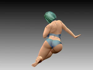 Woman Body Builder 3D Print Model