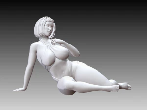 Woman Body Builder 3D Print Model
