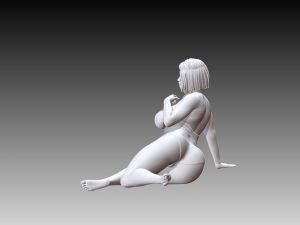 Woman Body Builder Modello di stampa 3D