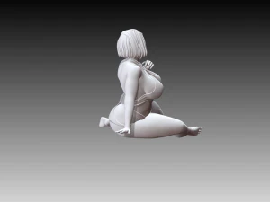 Woman Body Builder 3D Print Model
