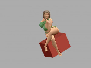 Woman 3D-printmodel