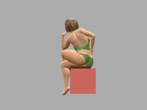 Woman 3D-printmodel