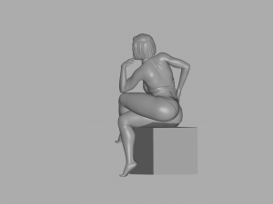 Woman 3D-printmodel