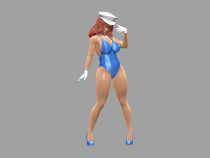 女士 3D 打印模型