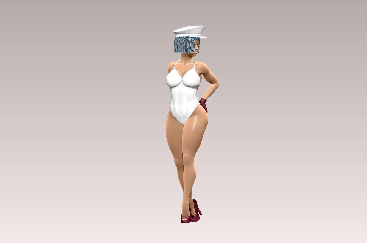Woman 3D Print Model .c4d .max .obj .3ds .fbx .stl .blend 