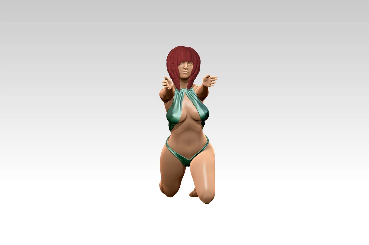 Woman 3D Print Model .c4d .max .obj .3ds .fbx .stl .blend 