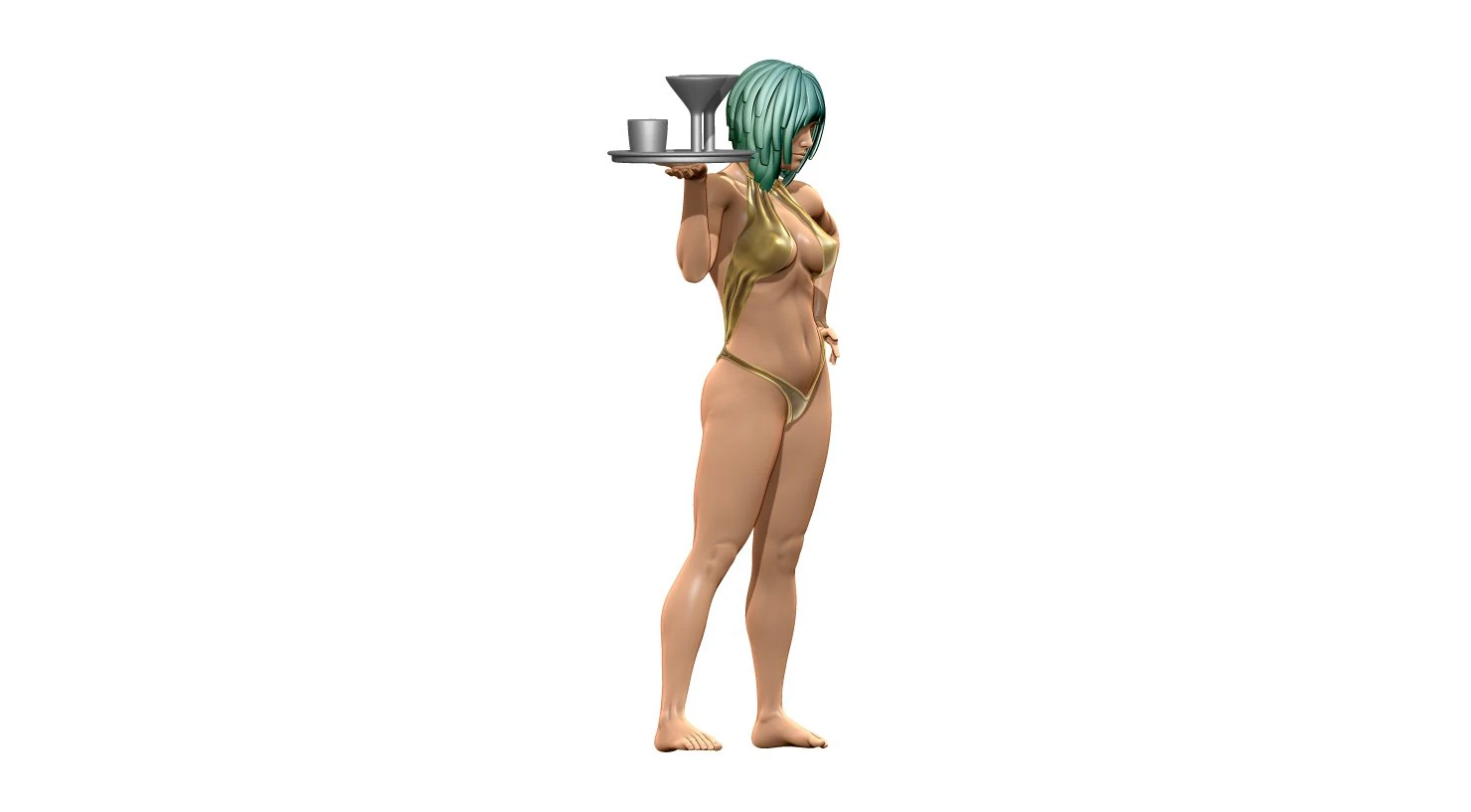 Woman 3D Print Model .c4d .max .obj .3ds .fbx .stl .blend 