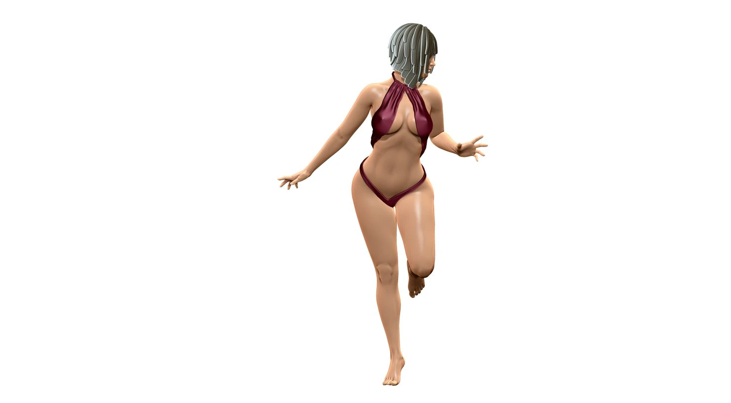 Woman 3D Print Model .c4d .max .obj .3ds .fbx .stl .blend 