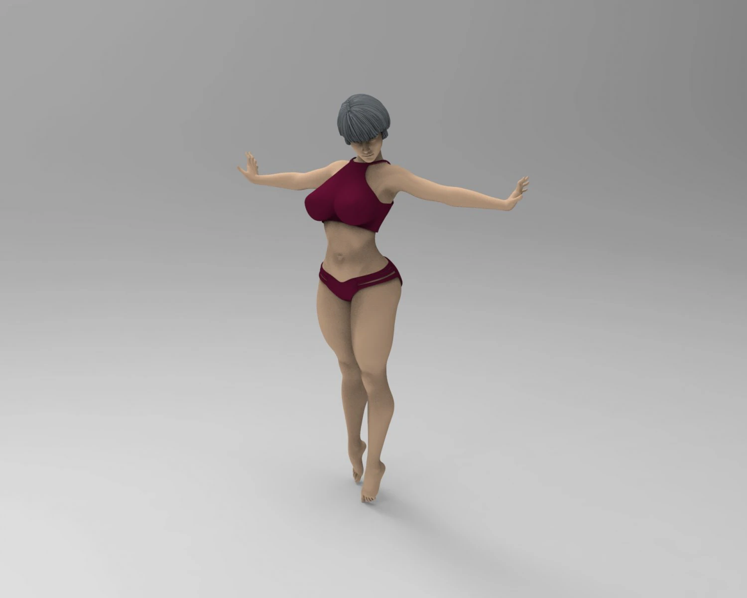 Woman 3D Print Model .c4d .max .obj .3ds .fbx .stl .blend 