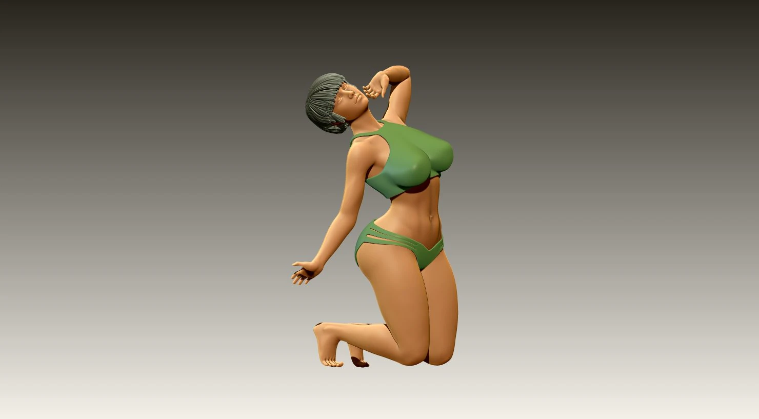 Woman 3D Print Model .c4d .max .obj .3ds .fbx .stl .blend 
