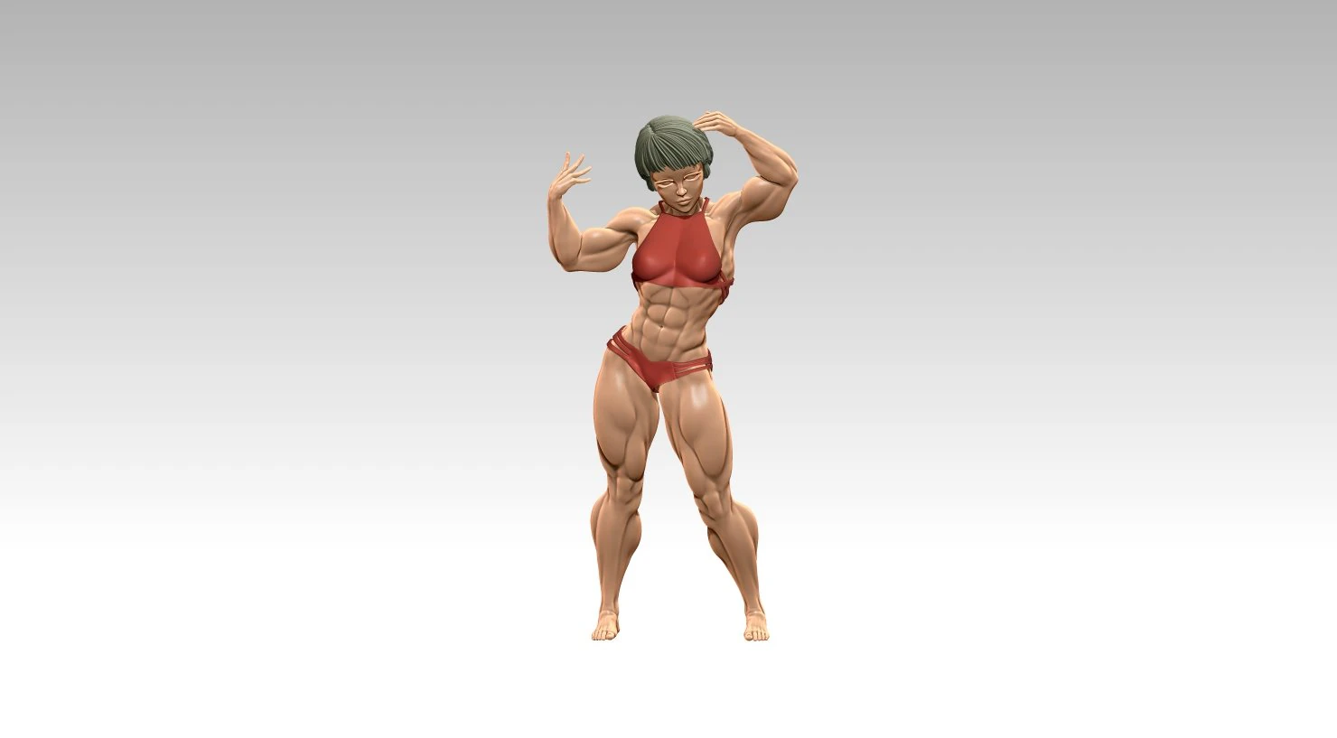 Woman 3D Print Model .c4d .max .obj .3ds .fbx .stl .blend 