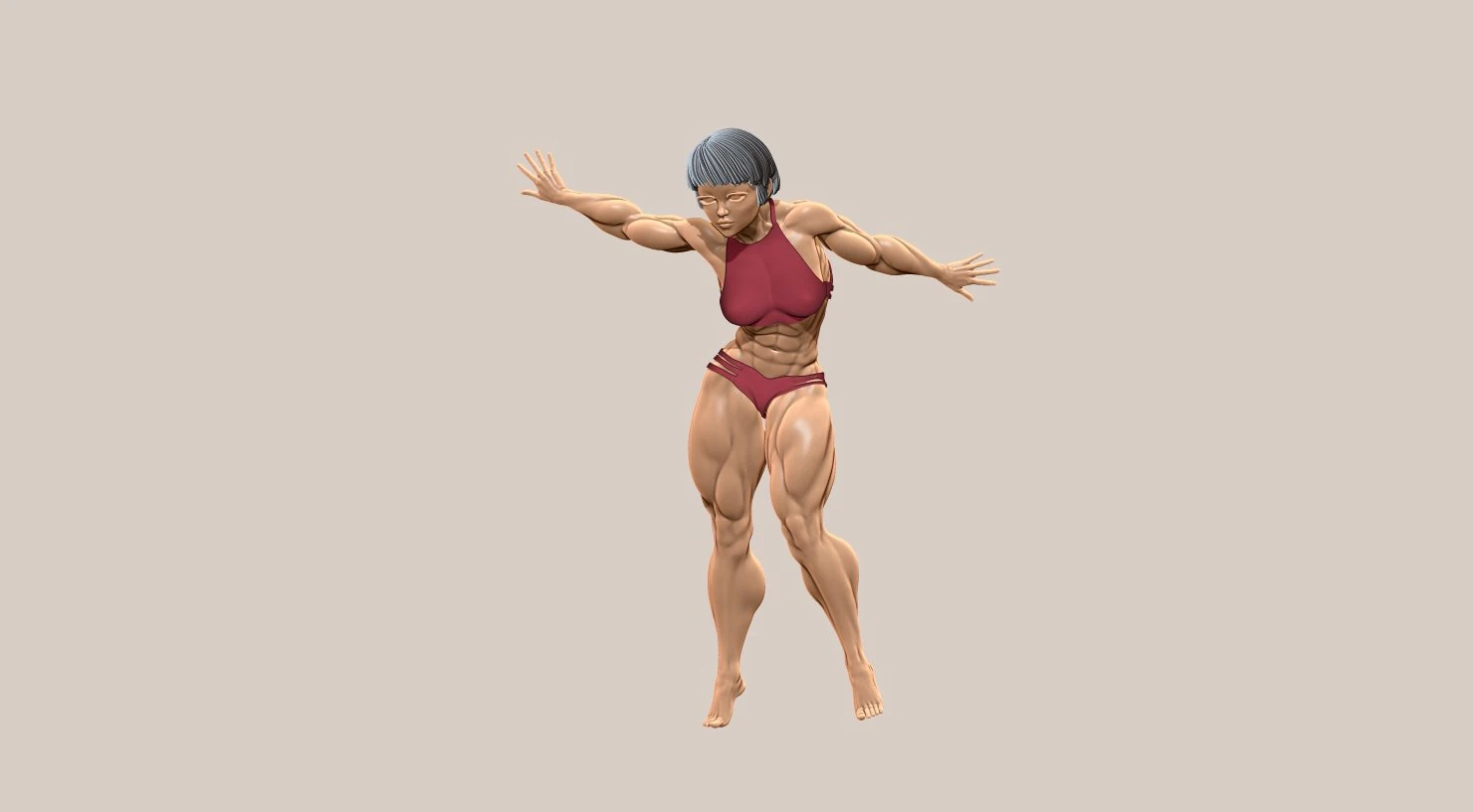 Woman 3D Print Model .c4d .max .obj .3ds .fbx .stl .blend 