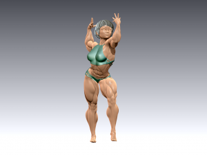 Woman Body Builder Modello di stampa 3D