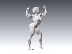 Woman Body Builder Modello di stampa 3D
