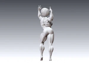 Woman Body Builder 3D Print Model