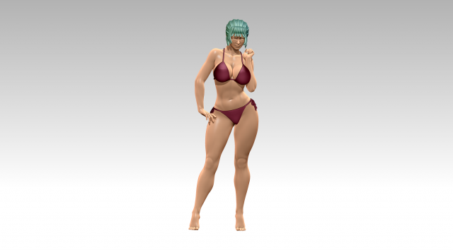 Woman 3D Принт Модель .c4d .max .obj .3ds .fbx .stl .blend