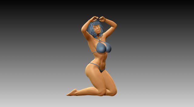 Woman Modelo de Impressão 3D .c4d .max .obj .3ds .fbx .stl .blend 