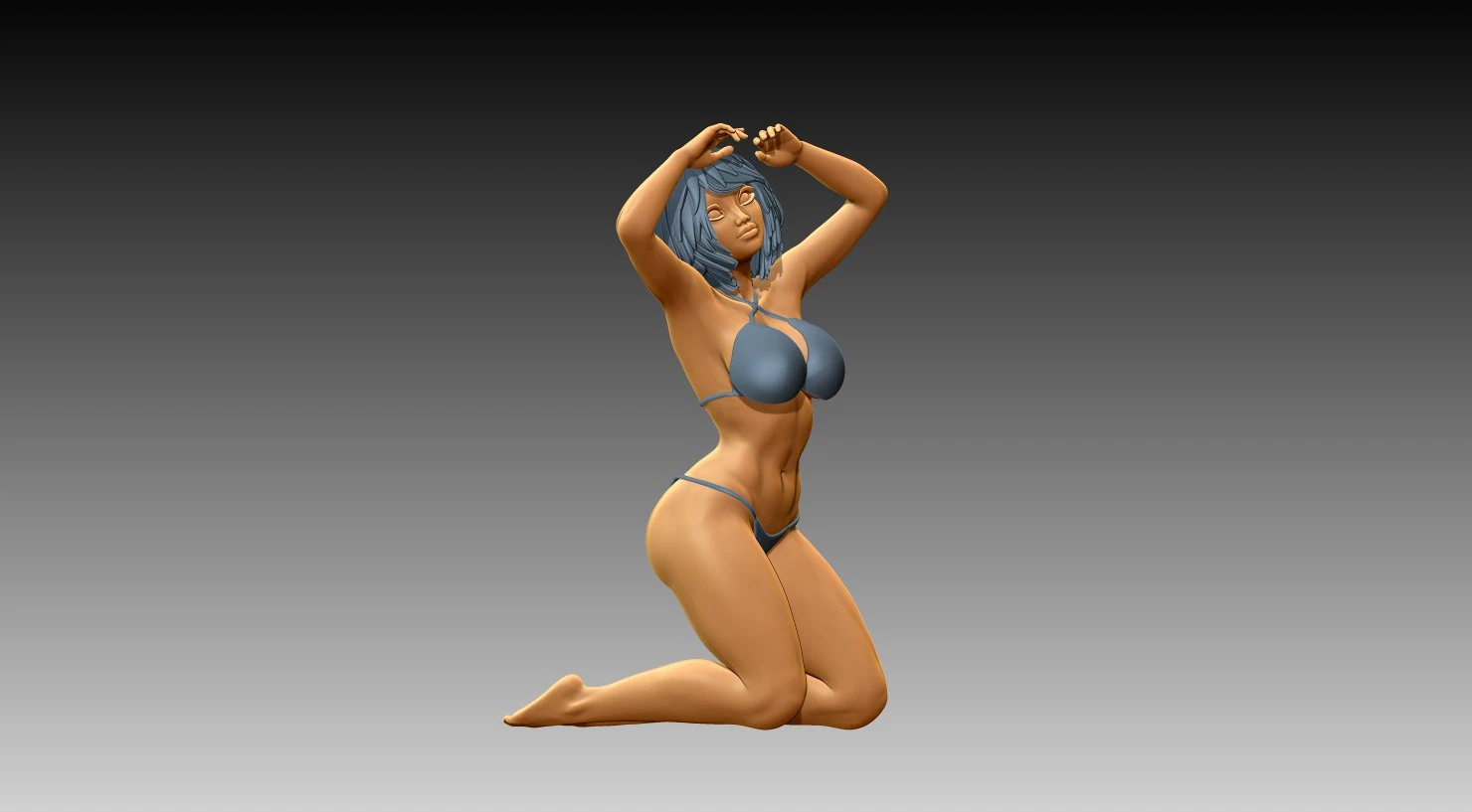 Woman 3D Print Model .c4d .max .obj .3ds .fbx .stl .blend 