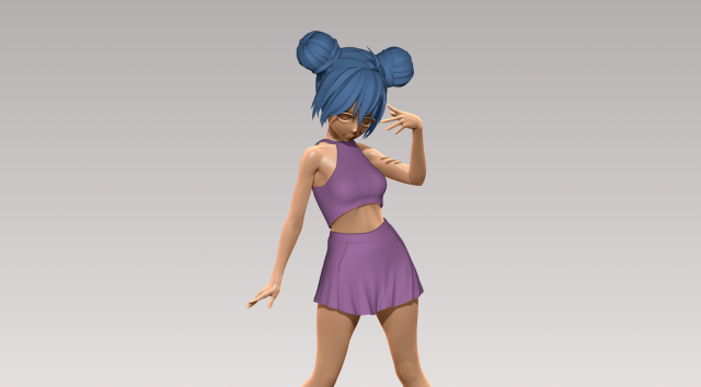 Woman 3D Принт Модель .c4d .max .obj .3ds .fbx .stl .blend 