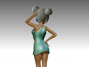 Woman 3D-printmodel