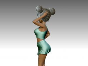 Woman 3D-printmodel