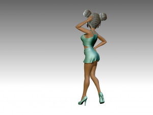 Woman 3D-printmodel