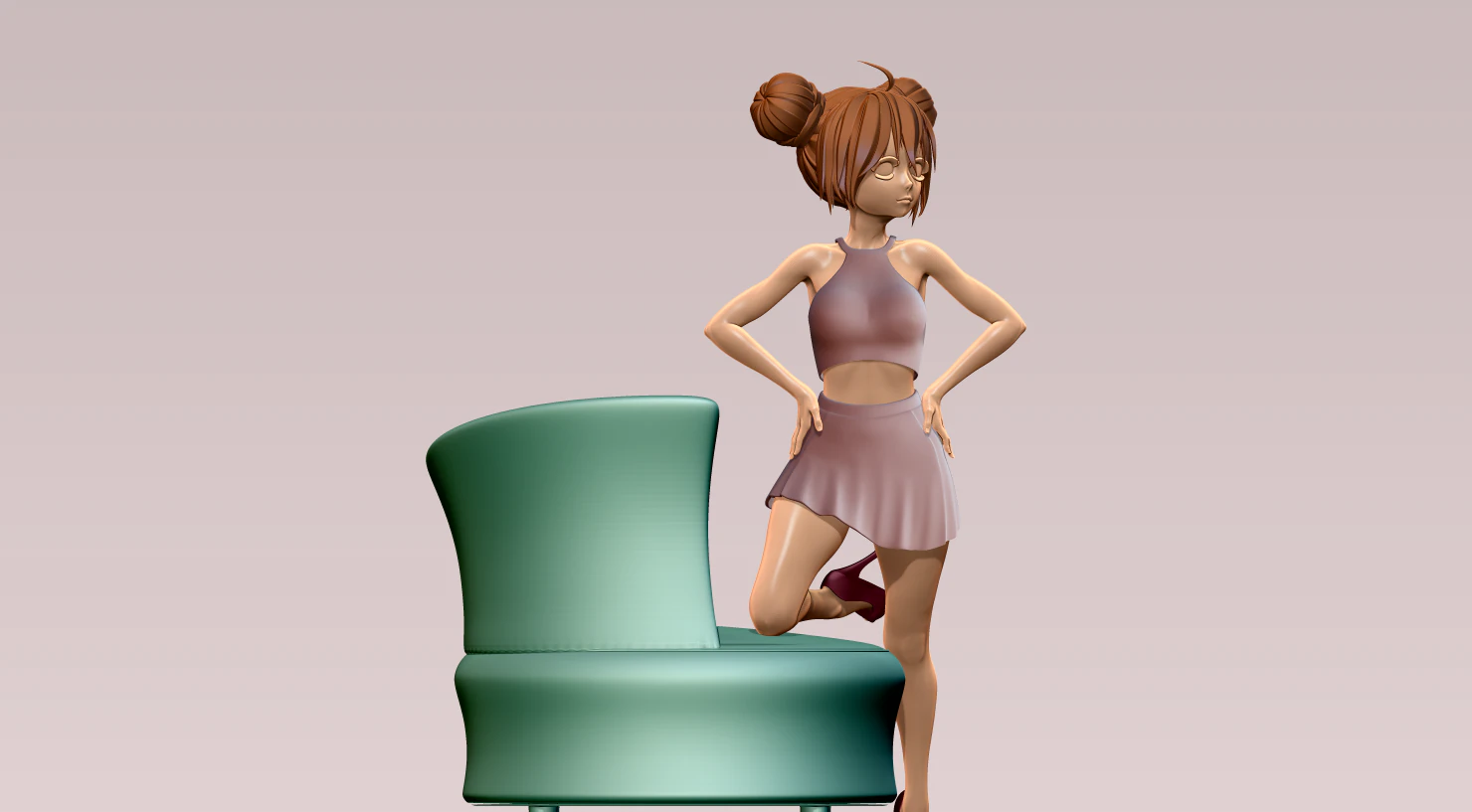 Woman 3D Print Model .c4d .max .obj .3ds .fbx .stl .blend 
