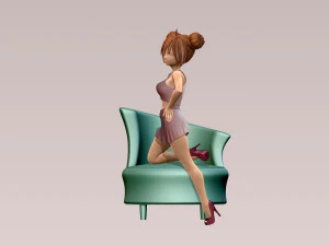Woman 3D Print Model