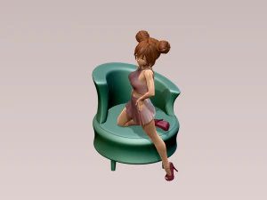 Woman 3D Print Model