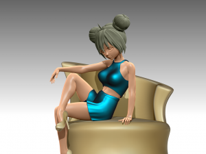 Woman 3D Print Model