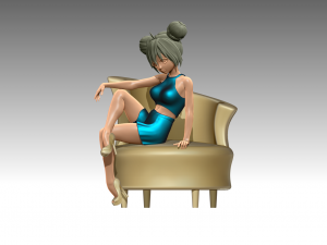 Woman 3Dプリントモデル