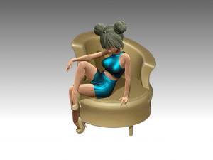 Woman 3Dプリントモデル