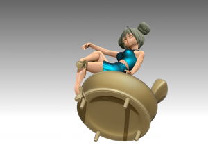 Woman 3Dプリントモデル