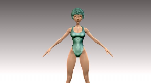 Woman 3D Baskı Modeli .c4d .max .obj .3ds .fbx .stl .blend 