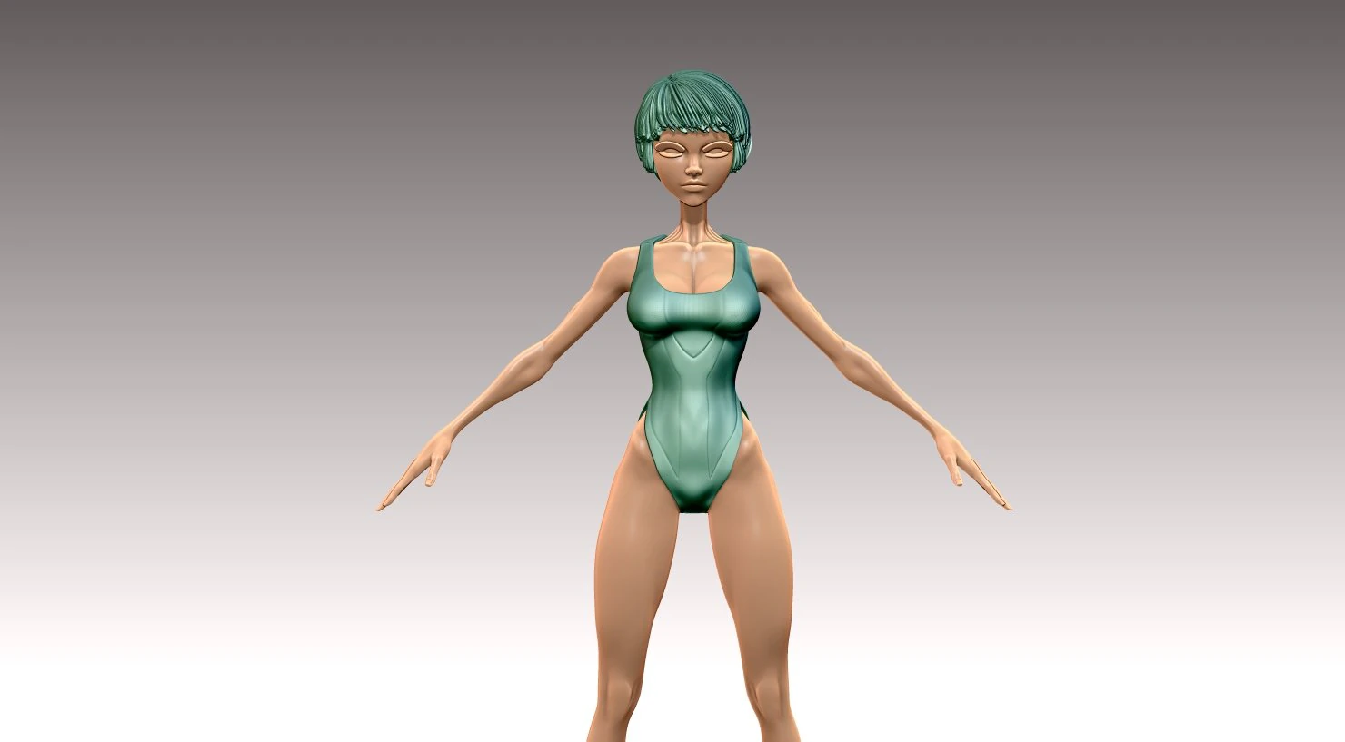 Woman 3D Print Model .c4d .max .obj .3ds .fbx .stl .blend 