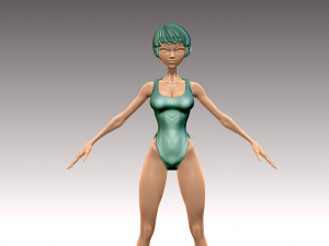 Woman 3D Print Model