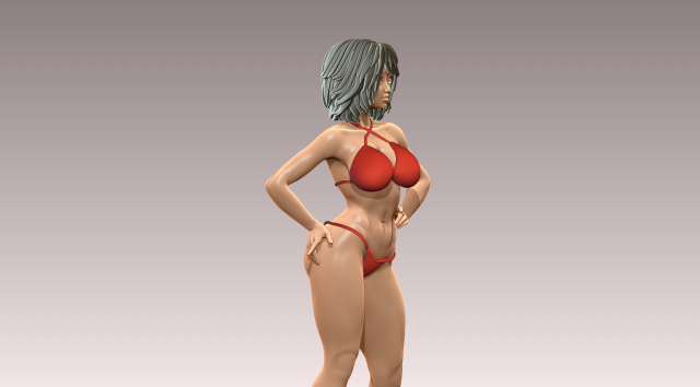 Woman 3D Принт Модель .c4d .max .obj .3ds .fbx .stl .blend
