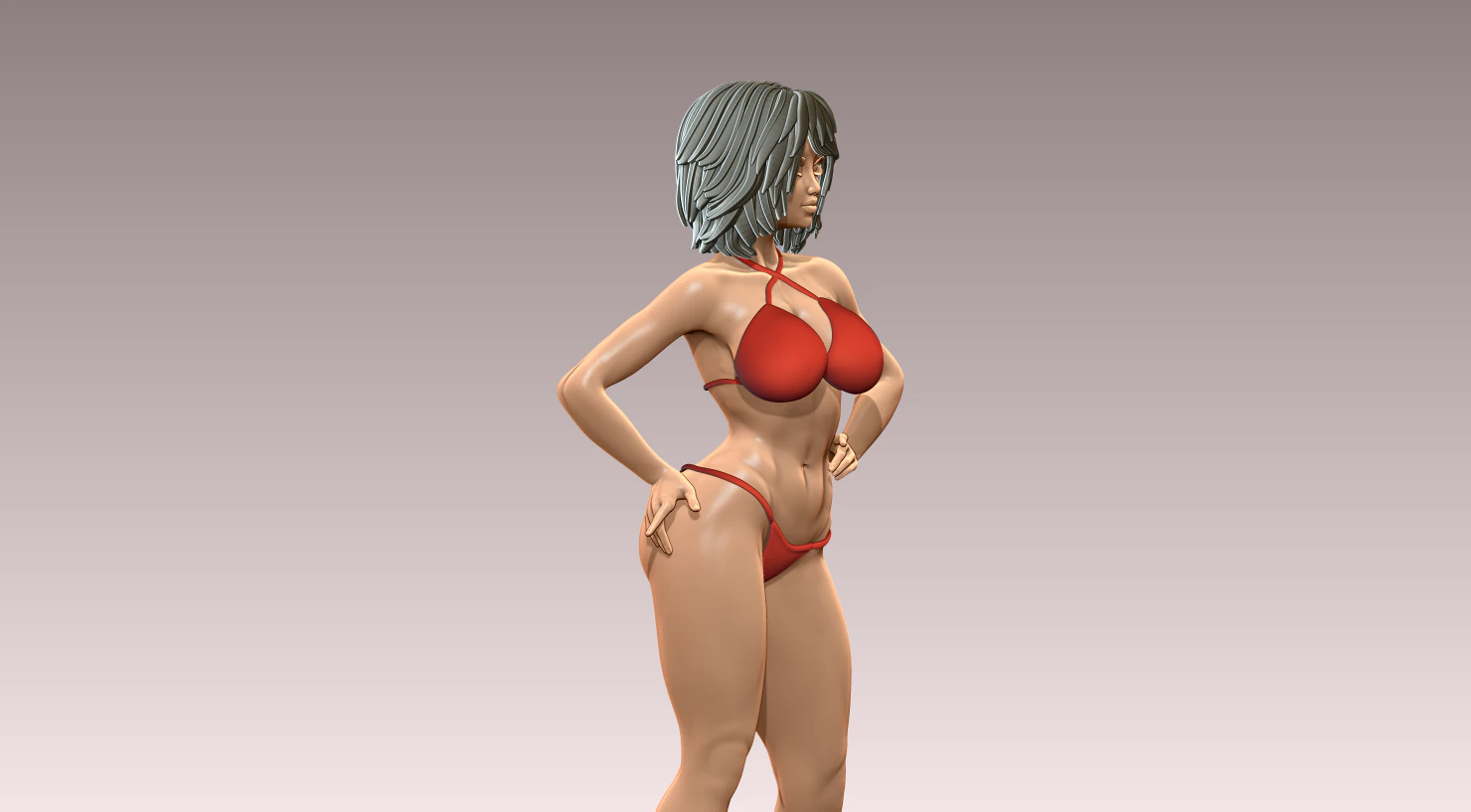 Woman 3D Print Model .c4d .max .obj .3ds .fbx .stl .blend 