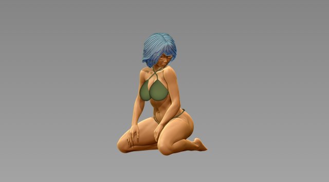 Woman 3Dプリントモデル .c4d .max .obj .3ds .fbx .stl .blend 