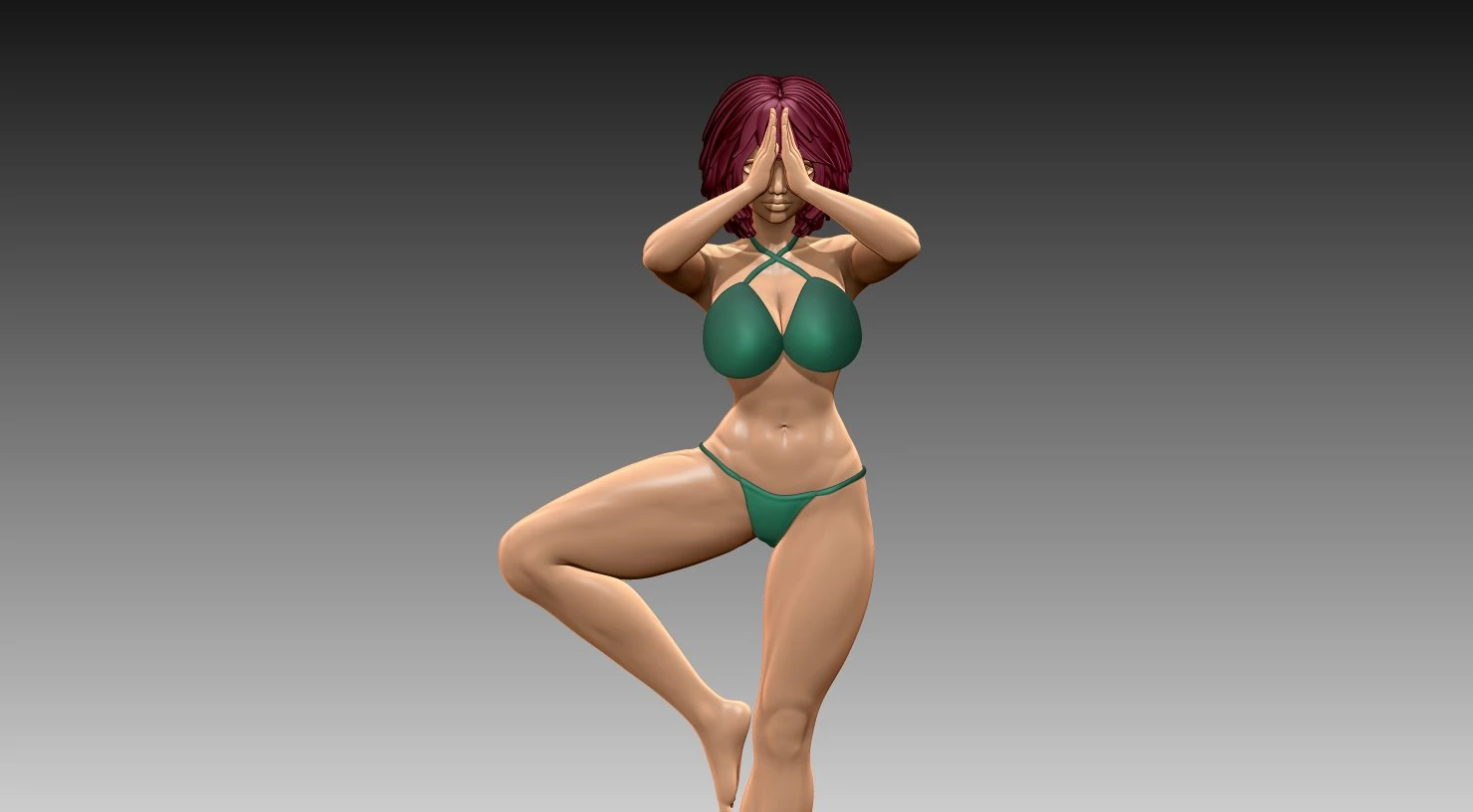 Woman 3D Print Model .c4d .max .obj .3ds .fbx .stl .blend 