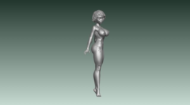 Woman 3D प्रिंट मॉडल .c4d .max .obj .3ds .fbx .stl .blend