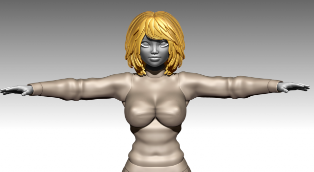 Woman Modello di stampa 3D .c4d .max .obj .3ds .fbx .stl .blend 