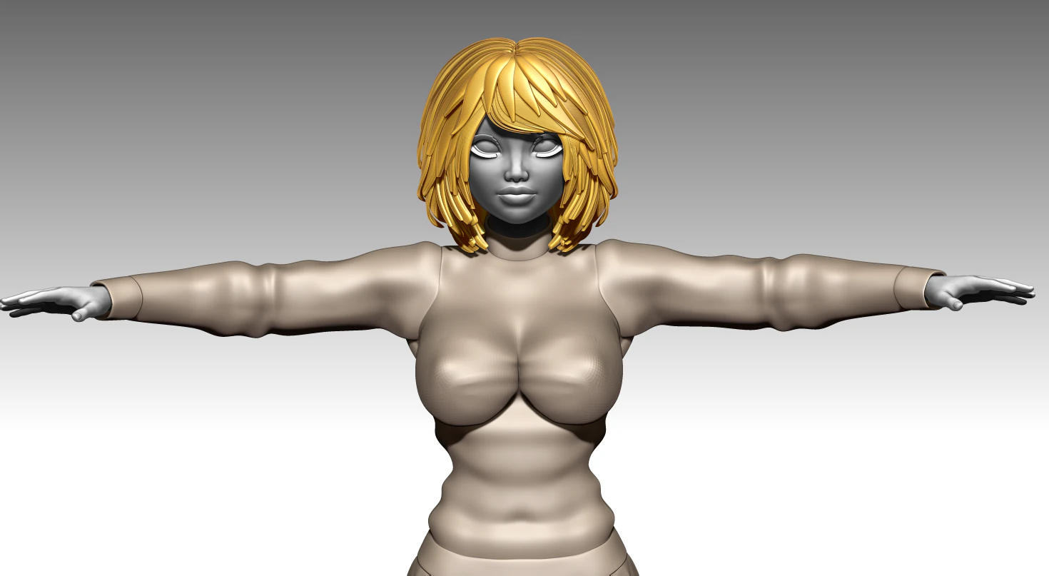 Woman 3D Print Model .c4d .max .obj .3ds .fbx .stl .blend 